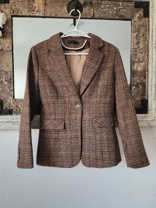 Jackets & Blazers - Blazer Tailored Houndstooth Check Jacket